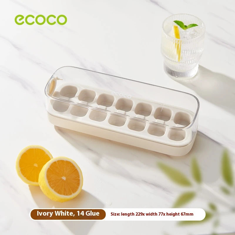 Ice Cube Tray with Lid & Bin, Quick-Release Freezer Ice Mold Set (7/14/21 PCs)