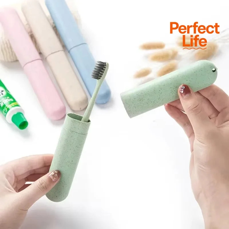 Toothbrush Box Holder Cover Bathroom Accessories Travel Storage Dust-proof Case Portable Bathroom for Camping Toothbrush Storage