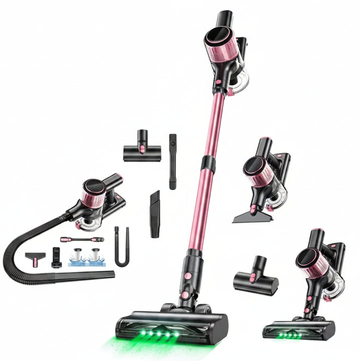 Cordless 10-in-1 Stick Vacuum Cleaner 55KPa Powerful for Home & Pets