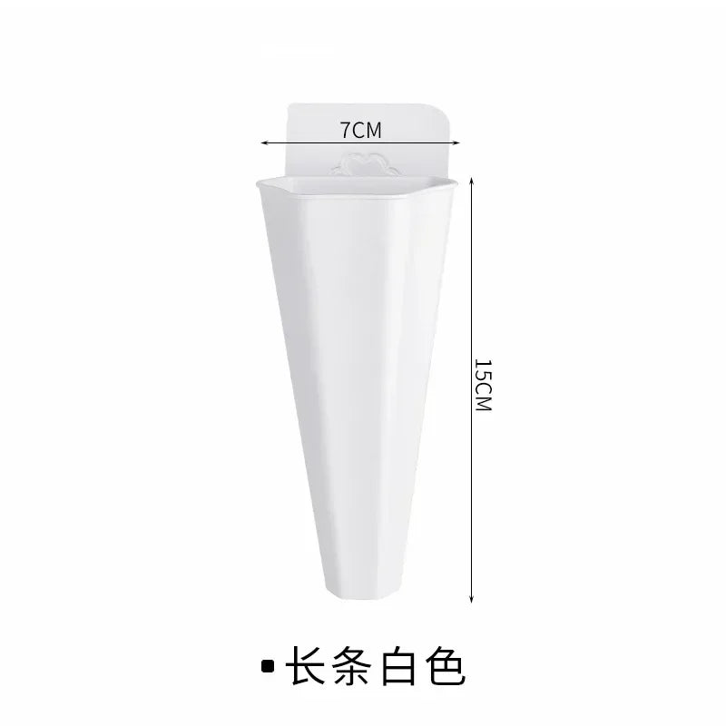 1PC Plastic Vase Hydroponic Wall Mounted Plant Hanging Flower Vase Green Dill Flowerpot Basket Planter Home Garden Decoration