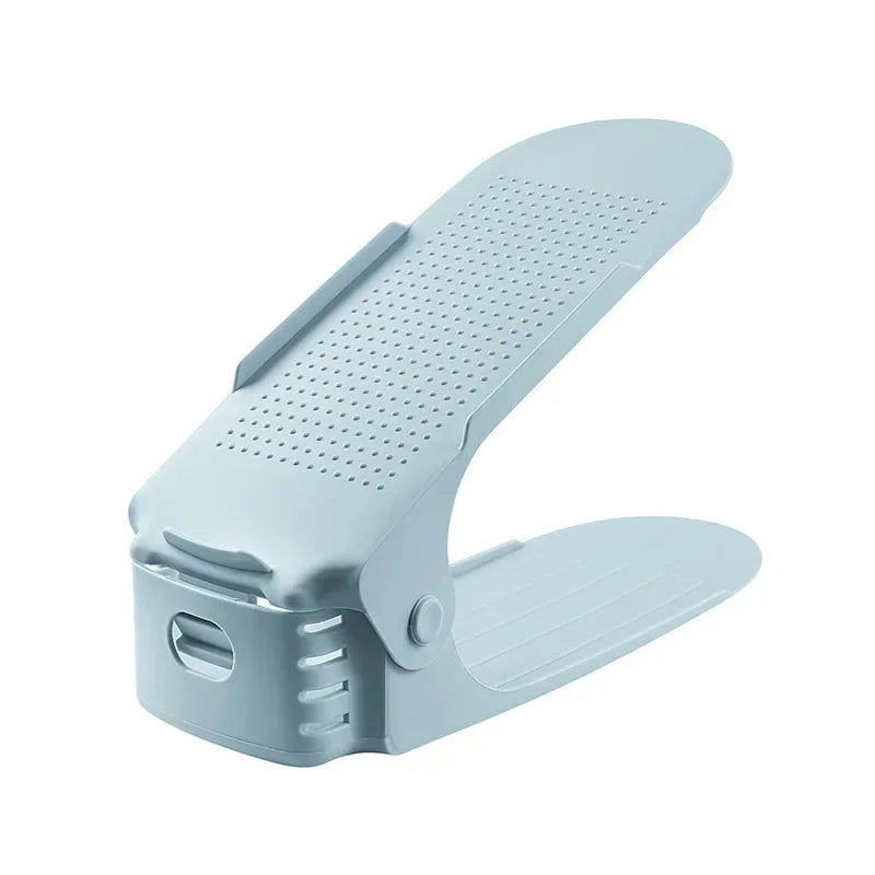 10Pcs Shoe Stacker Adjustable Shoe Slots Organizer Shoes Slots Space Saver Double Deck Rack Holder For Closet Organization Hot