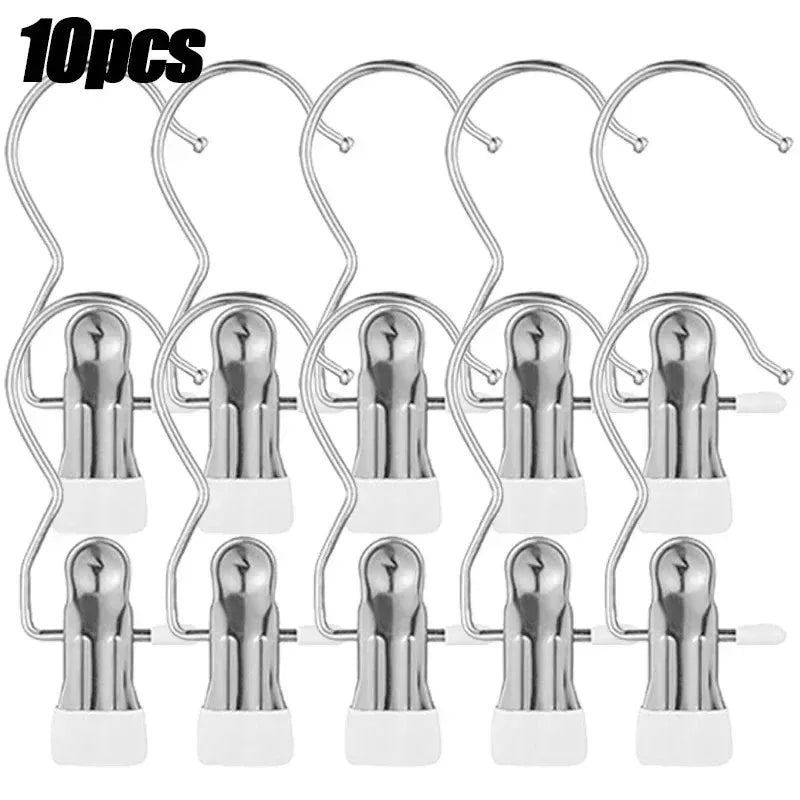 Stainless Steel Multi-Clip Clothes Hanger