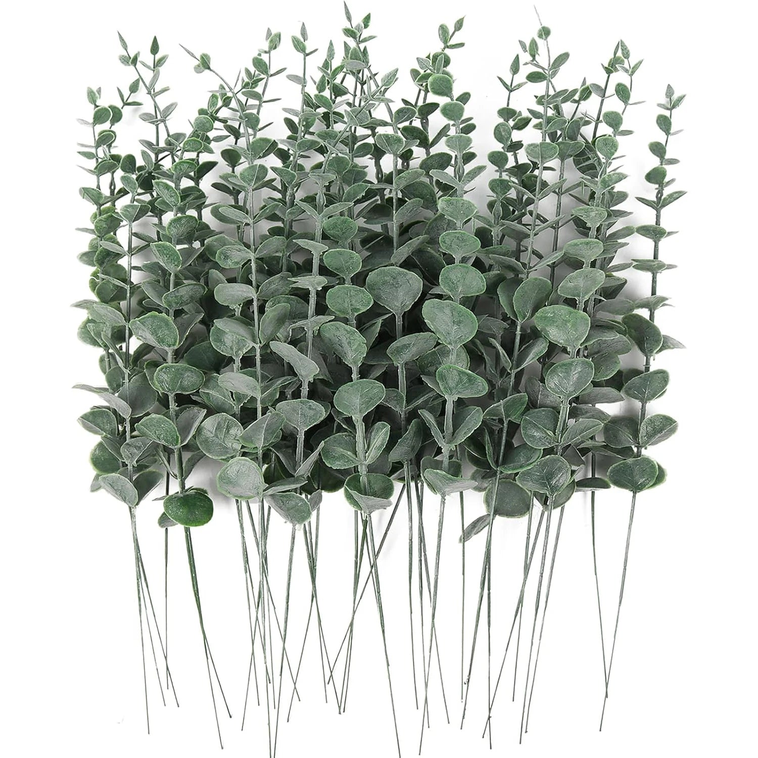 10/50pcs Artificial Plants Eucalyptus Leaves Fake Plants Vase Table Party Wedding Bridal Bouquet Home Decorations Outdoor Garden