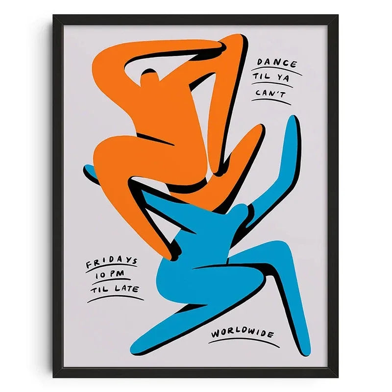 Retro Abstract Nourishing Soul Classic Wall Art,  Canvas Print Poster, Suitable for Home, Living Room, Room Decoration Painting