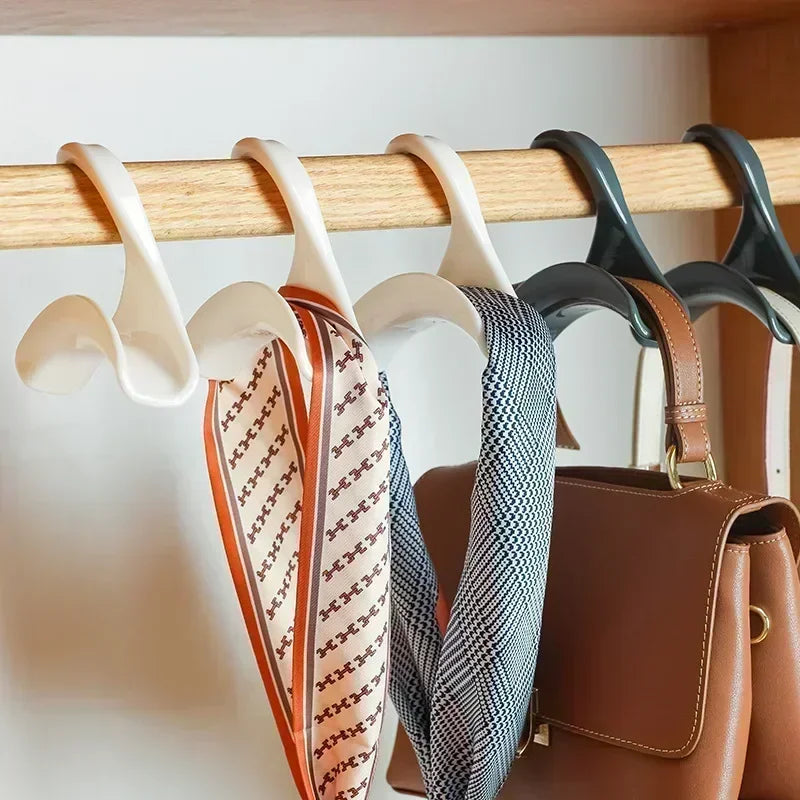 Wardrobe Bag Hanger Hooks - Handbag, Hat & Backpack Storage Rack Organizer (5 Pcs)