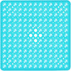 1pc 21x21inch Square Non-Slip Shower Mat – Anti-Slip Shower Mats– Secure Grip for Shower Stall Floors - Bathroom Mat Clear