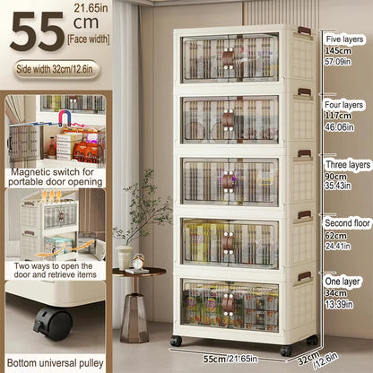 Large Capacity Foldable Wardrobe Storage Cabinet - Dustproof Closet Organizer, Easy to Install - Hom Haven