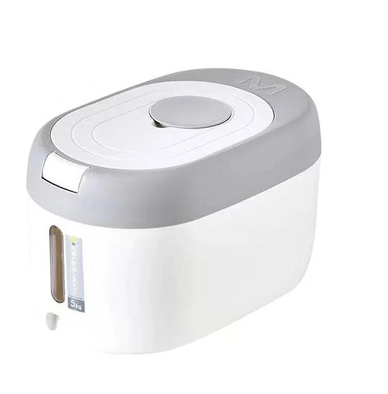 XIAOGUI 5KG/10KG Rice Dispenser - Japanese Style Kitchen Storage Container for Cereal & Grains