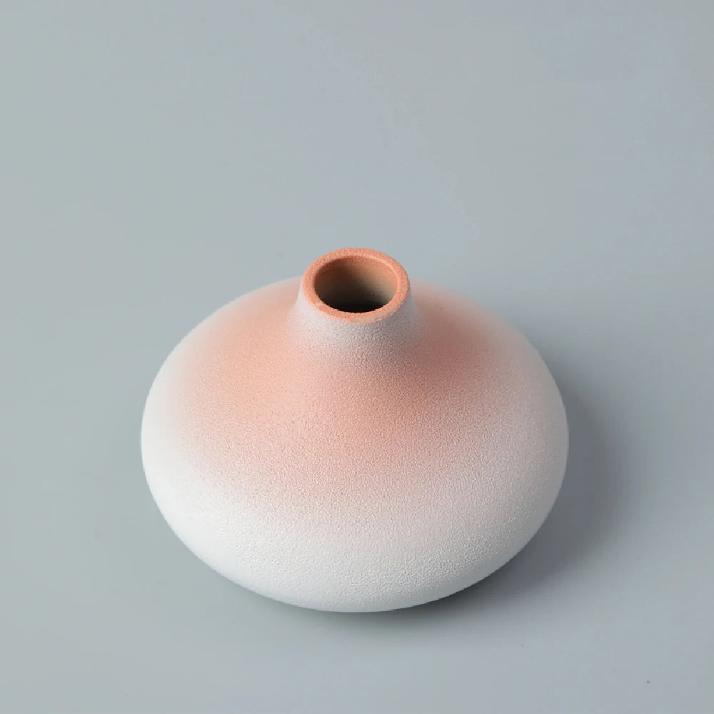 Ceramic Small flower Vase Home Decoration Crafts Tabletop Ornament Simplicity Japanese-style Decoration