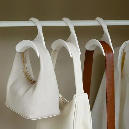 Wardrobe Bag Hanger Hooks - Handbag, Hat & Backpack Storage Rack Organizer (5 Pcs) - Hom Haven