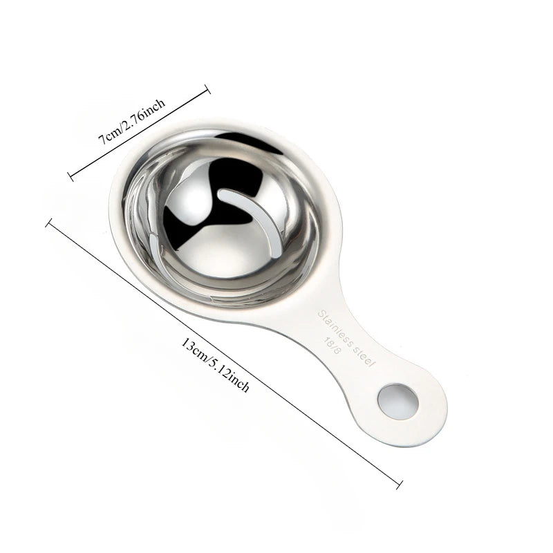 Stainless Steel Egg Yolk & White Separator - Food Grade Kitchen Filter Tool