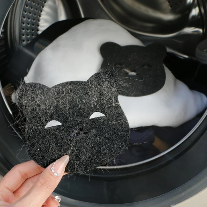 Bear Shape Pet Hair Remover Laundry Ball - Reusable Lint Catcher for Washing Machine, Clothes & Sofa (2/4/8 Pcs)