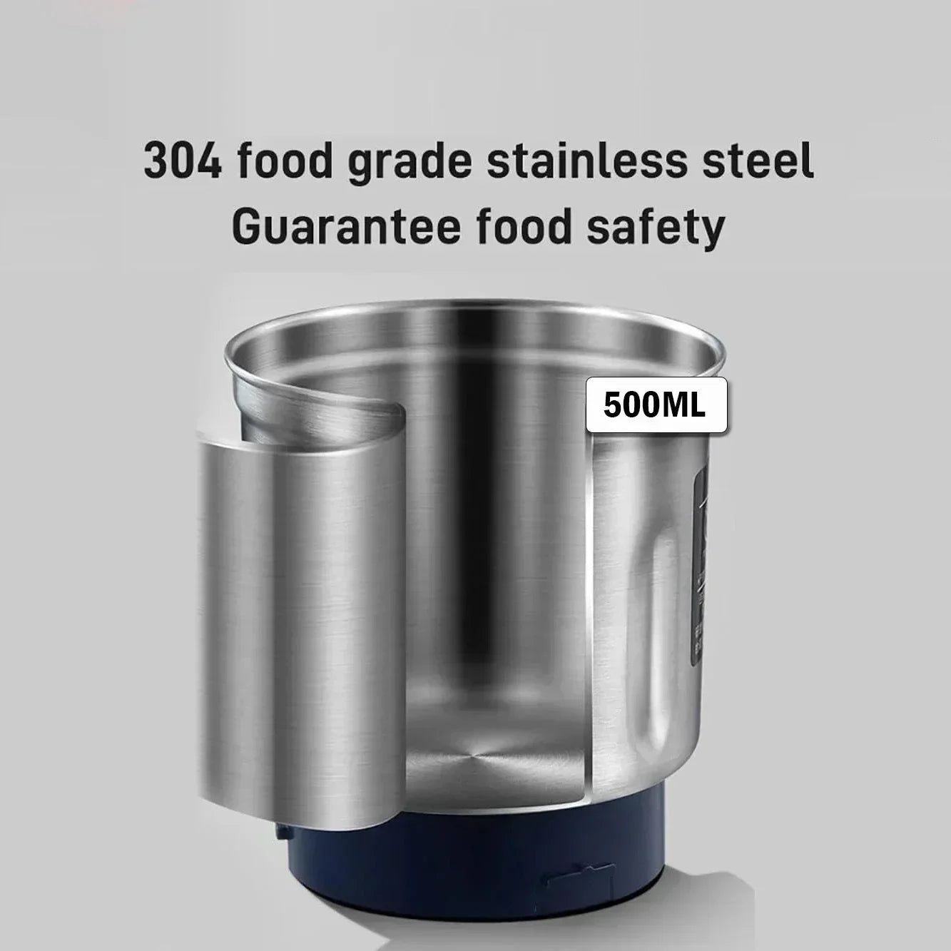 TINSOL 500ml Electric Coffee Bean Grinder Stainless Steel Home Grinder