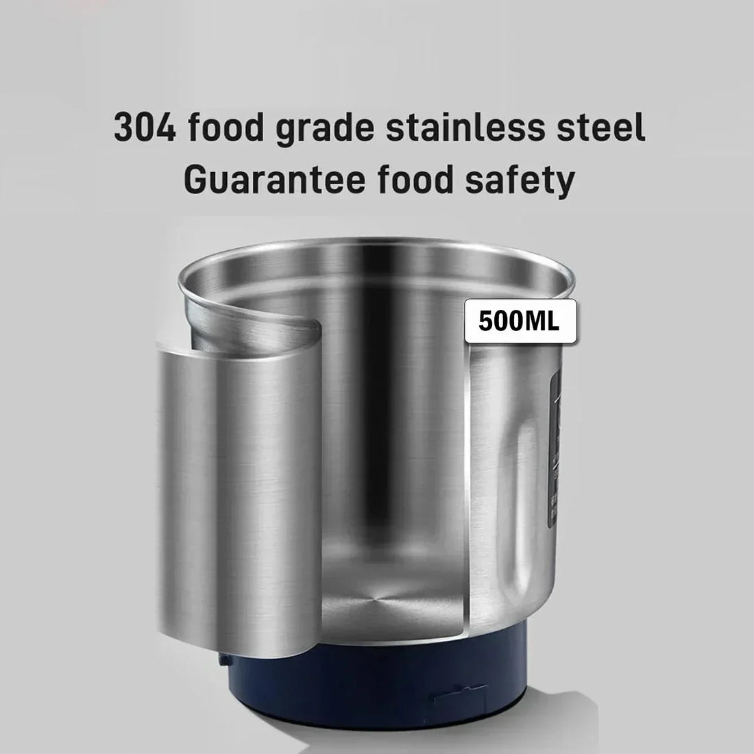 TINSOL 500ml Electric Coffee Bean Grinder Stainless Steel Home Grinder