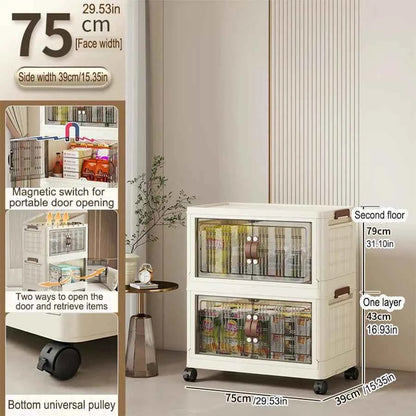 Large Capacity Foldable Wardrobe Storage Cabinet - Dustproof Closet Organizer, Easy to Install - Hom Haven