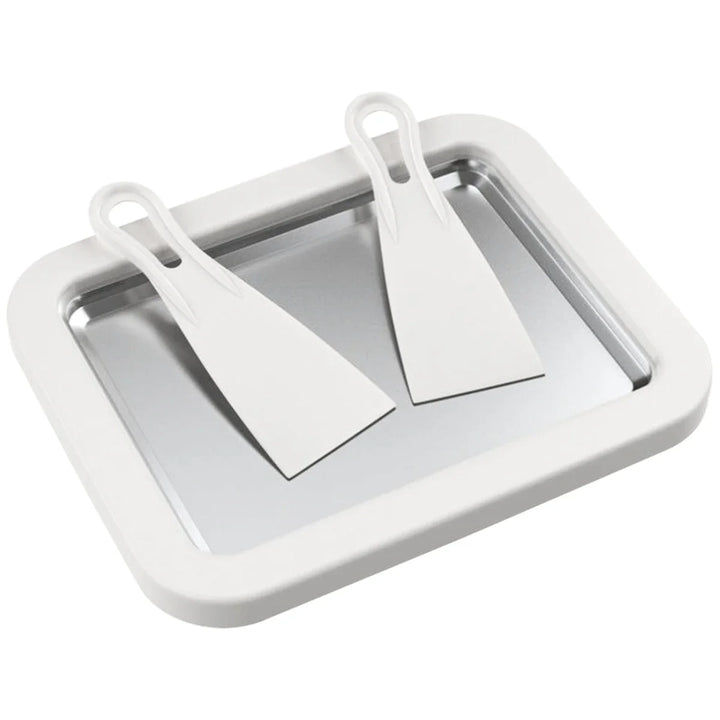 Rolled Ice Cream Maker Pan with Scrapers Cold Plate Dessert Maker