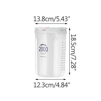 Moisture-Proof Sealed Grain Food Storage Tank - Multi-Grid Large Capacity Transparent Kitchen Organizer