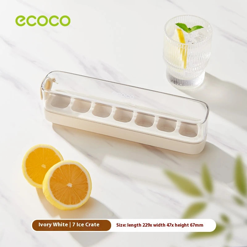 Ice Cube Tray with Lid & Bin, Quick-Release Freezer Ice Mold Set (7/14/21 PCs)