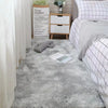 Soft Fluffy Tie-Dyed Shaggy Area Rug - Non-Slip Fuzzy Plush Bedside & Living Room Carpet