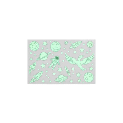 849-Piece Glow in the Dark Stars Wall Stickers - Luminous Planet & Spaceship Ceiling Decals for Kids Room DIY Decor - Hom Haven