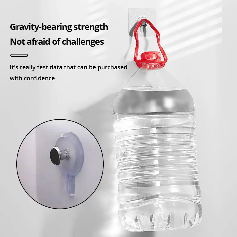 Transparent Adhesive Wall Hooks for Frames & Photos - 10 PCs
