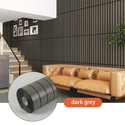 Self-Adhesive 3D Foam Wall Panel Sticker Roll - Peel & Stick Waterproof DIY Wallpaper for Living Room, Ceiling & Kitchen - Hom Haven