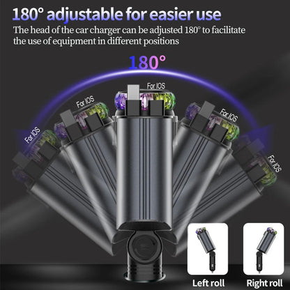 5-in-1 PD45W Car Charger with Starlight Aromatherapy Air Freshener - Hom Haven