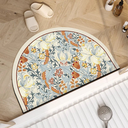 VIKAMA Diatomite Non-Slip Bathroom & Kitchen Mat - Quick Dry Absorbent Machine Washable Floor Rug - Hom Haven