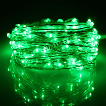 Fairy Light String LED Copper Wire - Battery Powered Bedroom, Garden & Wedding Decoration (1/2/3/5/10M) - Hom Haven