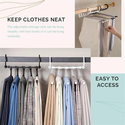 Folding Pants Hanger Space-Saving Clothes Organizer - Hom Haven