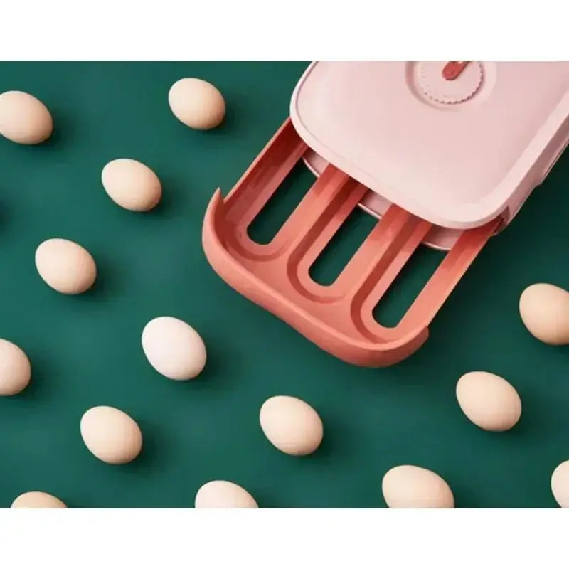 Drawer Egg Storage Box with Lid Refrigerator Organizer Food Container