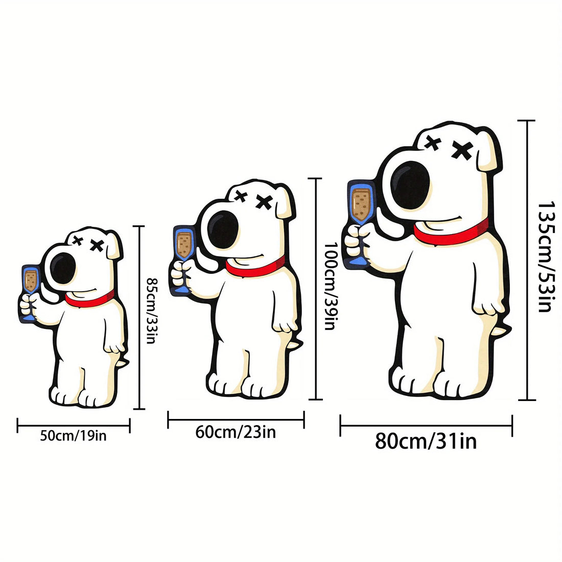 VIKAMA Cartoon Bear Irregular Shaped Carpet - Soft Bedside Rug for Bedroom & Living Room Decor
