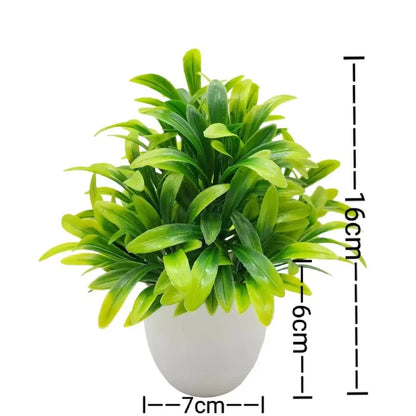 Mini Artificial Potted Flowers Bonsai - Fake Plant Table Decor & Home Garden Ornament - Hom Haven