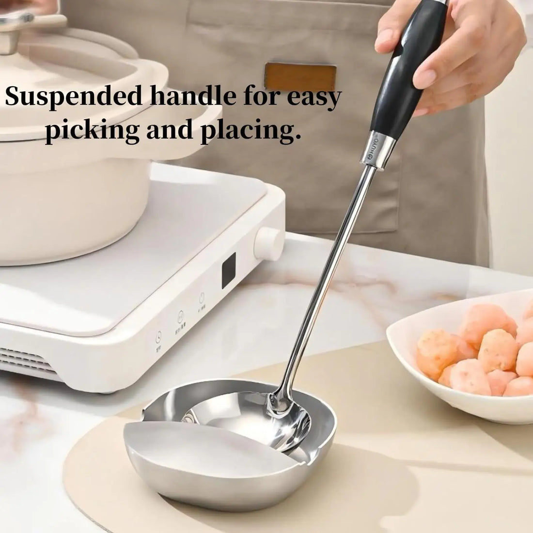 Stainless Steel Spoon Rest Stove Top Utensil Holder for Kitchen Cooking Tools