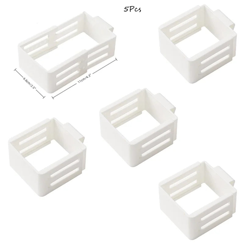 Fridge Side Door Storage Dividers – Adjustable Sorting Clips (1–5PCS)