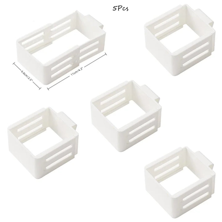 Fridge Side Door Storage Dividers – Adjustable Sorting Clips (1–5PCS)