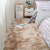 Soft Fluffy Tie-Dyed Shaggy Area Rug - Non-Slip Fuzzy Plush Bedside & Living Room Carpet