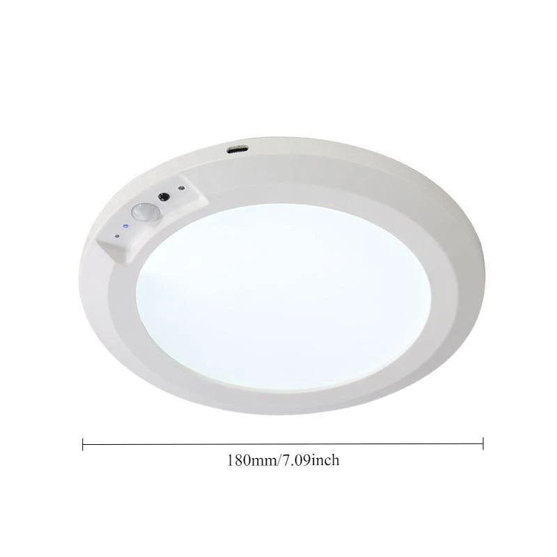 Rechargeable Motion Sensor LED Ceiling Light Magnetic Wireless Night Lamp