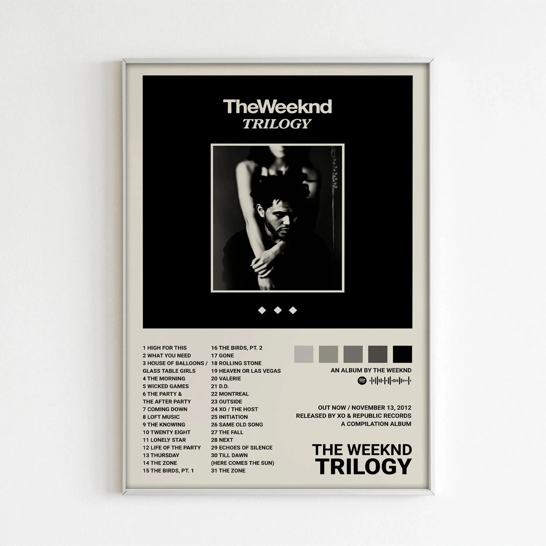 Hip Hop Print Posters Music Album Star The Weeknd For Living Room Canvas Painting Art Home Decoration Wall Decor Picture Gift