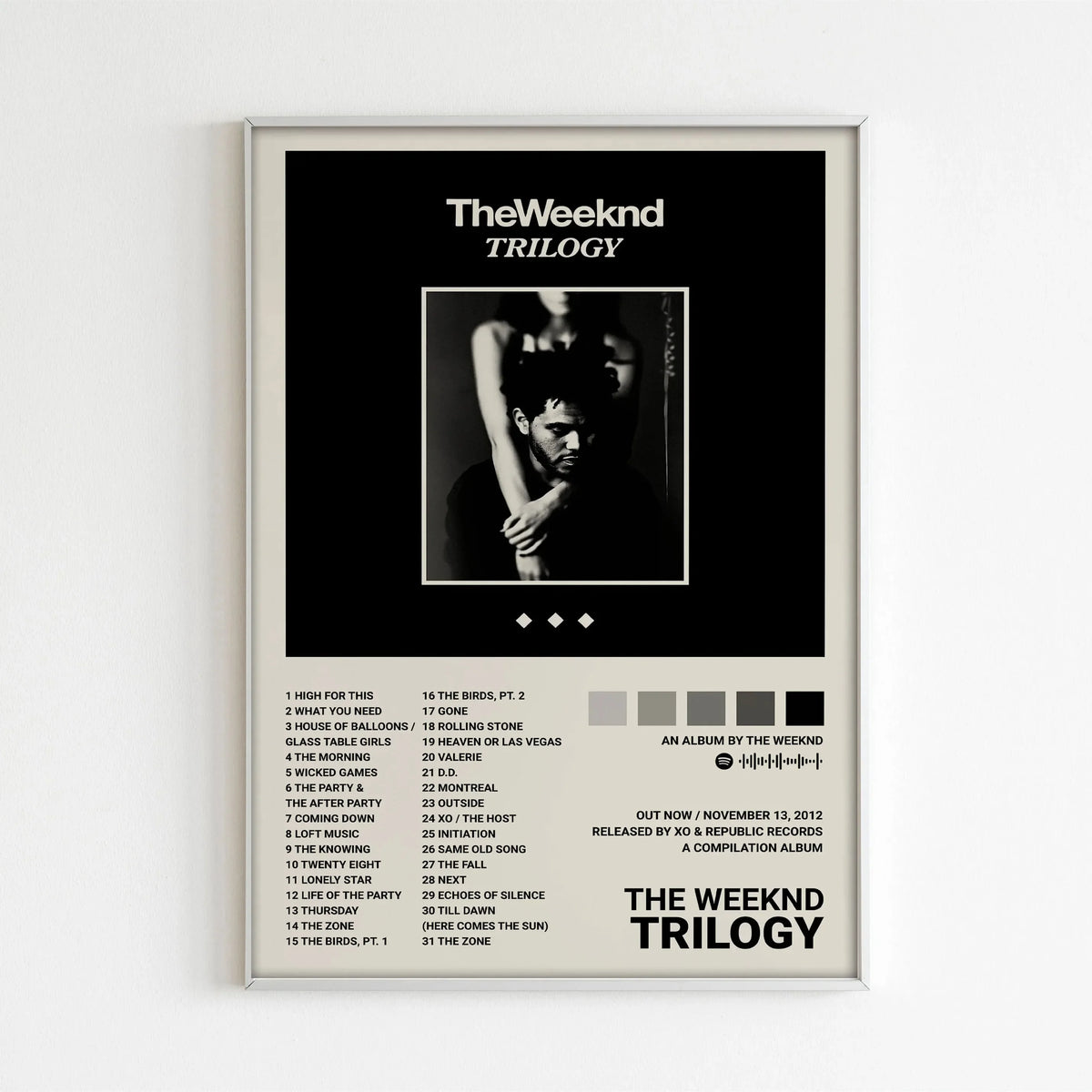 The Weeknd Hip Hop Music Canvas Wall Art Poster - Unframed Album Star Print for Living Room & Home Decor - Hom Haven