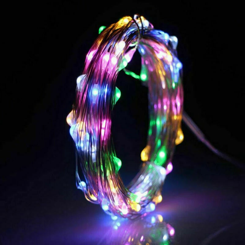 Fairy Light String LED Copper Wire - Battery Powered Bedroom, Garden & Wedding Decoration (1/2/3/5/10M) - Hom Haven