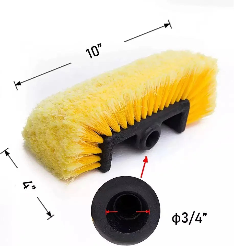 Soft Bristle Truck Wash Brush with Extendable Pole for Vehicles