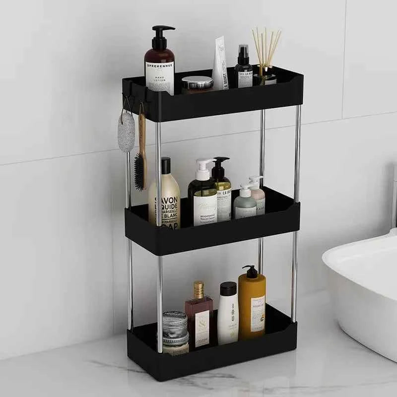 3-Layer Rolling Storage Cart with Wheels - Multi-Purpose Organizer for Bathroom, Kitchen & Office - Hom Haven