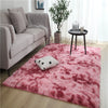 VIKAMA Tie-Dyed Fluffy Carpet - Warm Plush Bedside Rug & Play Mat for Living Room & Kids Room