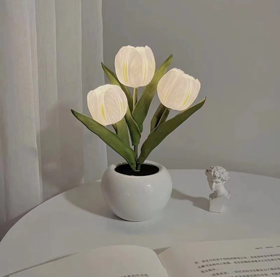 LED Tulip Night Lamp Decorative Flower Desk Light Gift for Room Decor