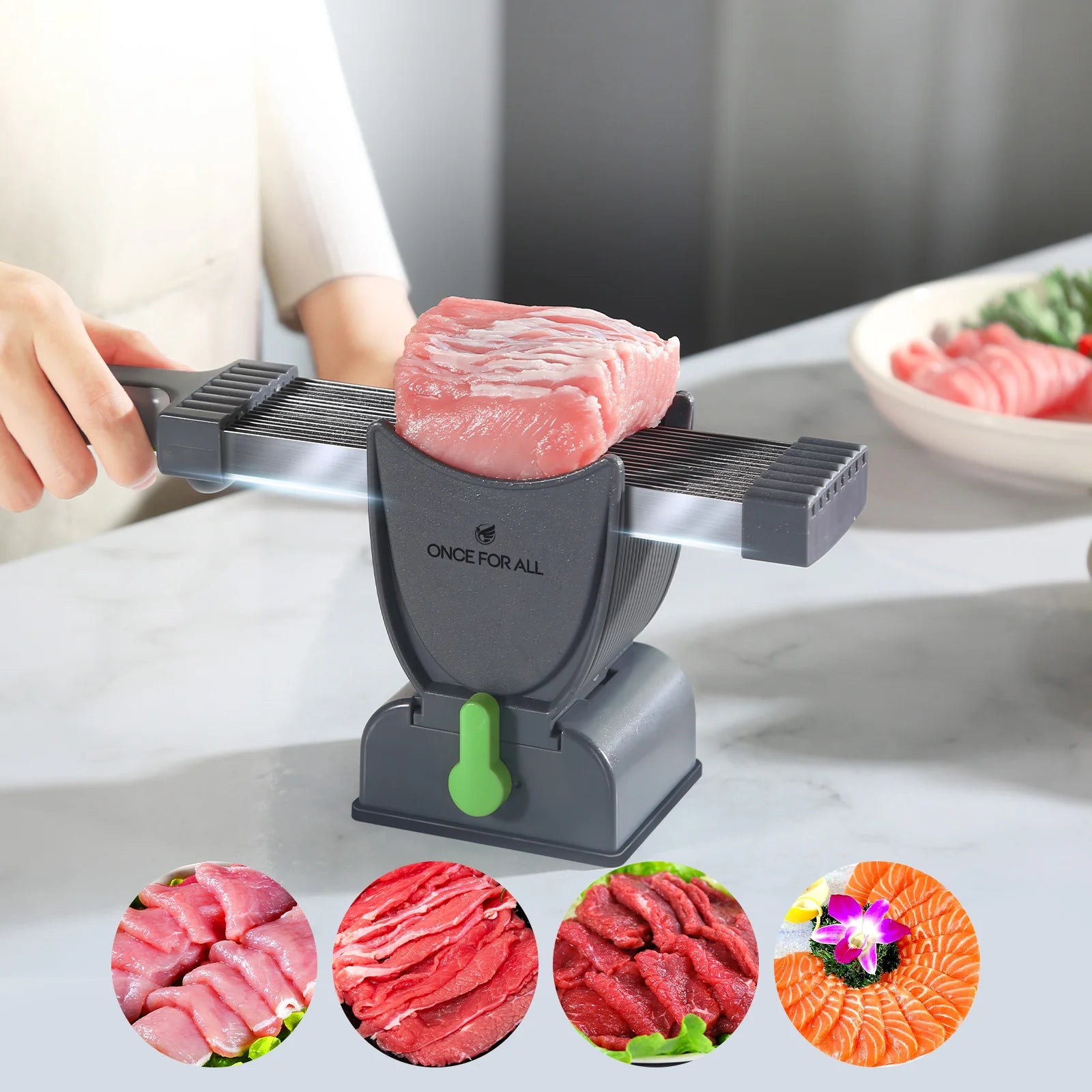 Manual Meat Slicer Cleaver Knife Set for Beef and Meat Cutting