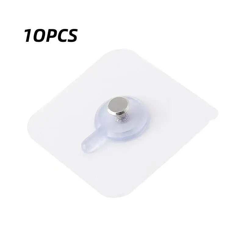 Transparent Adhesive Wall Hooks for Frames & Photos - 10 PCs