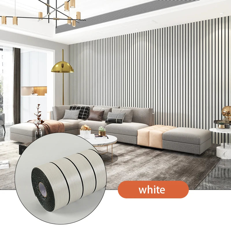 Self-Adhesive 3D Foam Wall Panel Sticker Roll - Peel & Stick Waterproof DIY Wallpaper for Living Room, Ceiling & Kitchen - Hom Haven