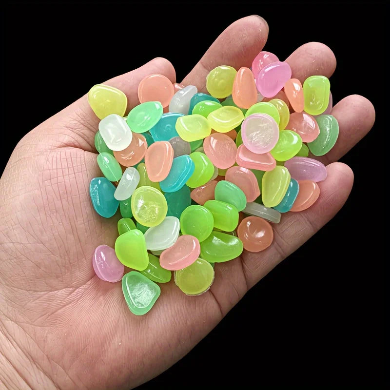 Luminous Decorative Stones for Pots & Aquariums (100/500 pcs)