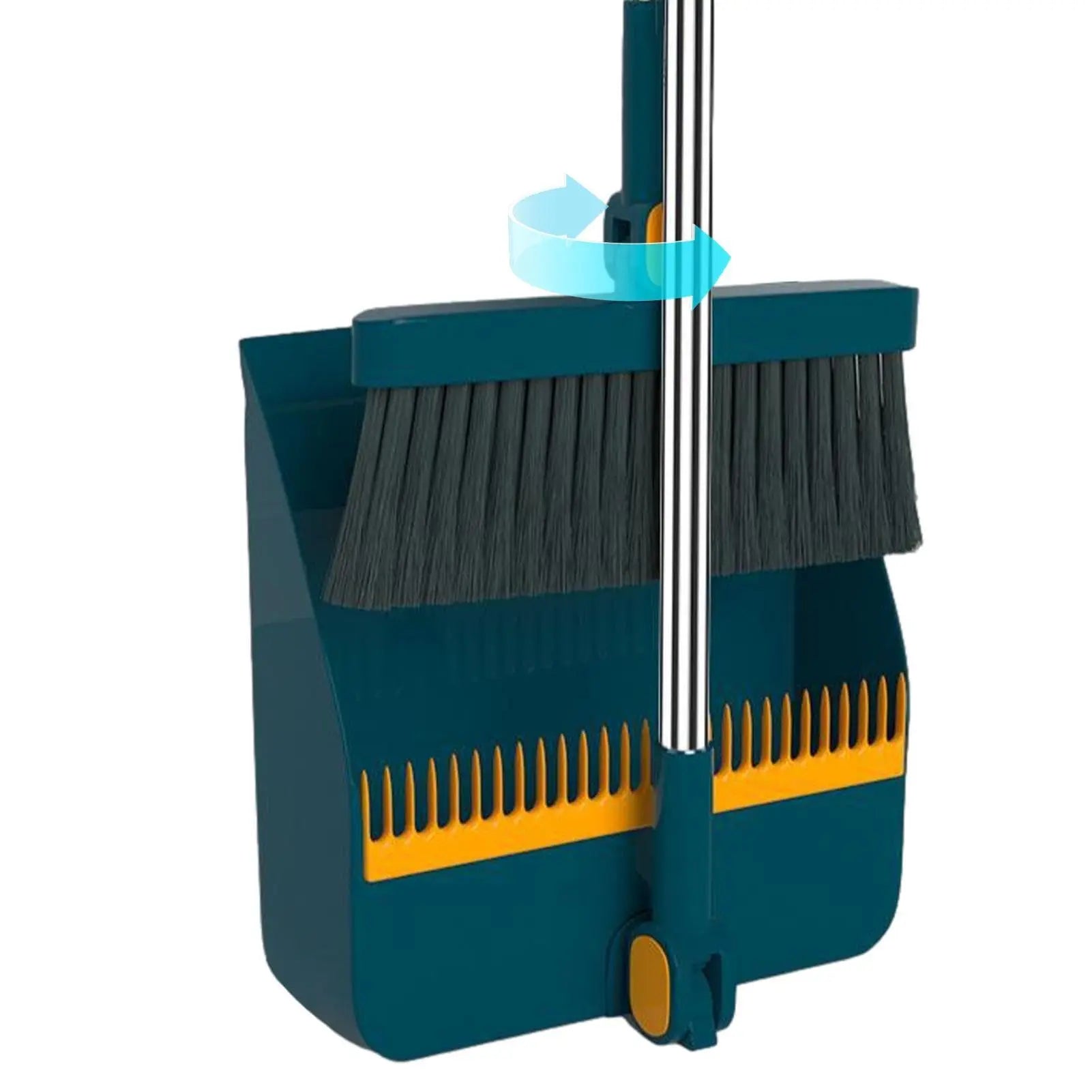 Foldable Broom and Dustpan Set 180° Rotating Household Cleaning Tool